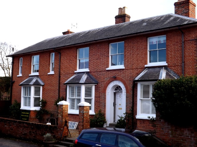 Georgian sash windows restored. Sub title "Oh Odiham!"