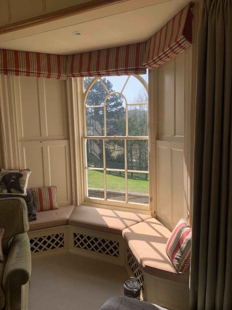 Internal vertical sash shutters brought back to life in Farnham, Surrey